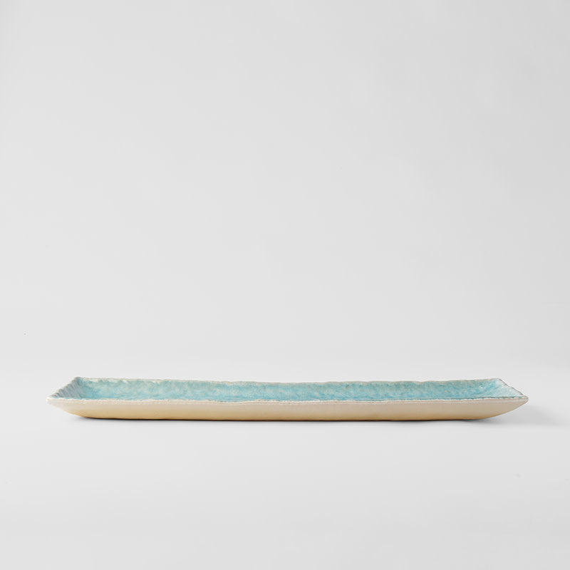 Platter 50cm Crazed Blue Glaze V637-C7813