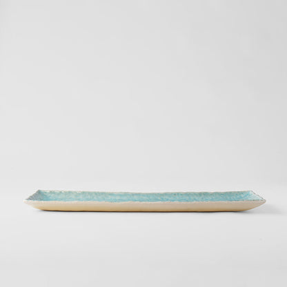 Platter 50cm Crazed Blue Glaze V637-C7813