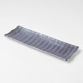 Sashimi Plate 33cm Crumpled Design V637-C7845