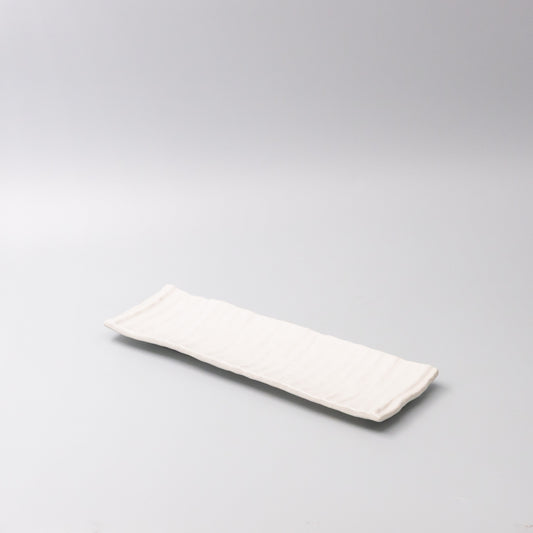 Sashimi Plate 33cm White Glaze V637-C7846