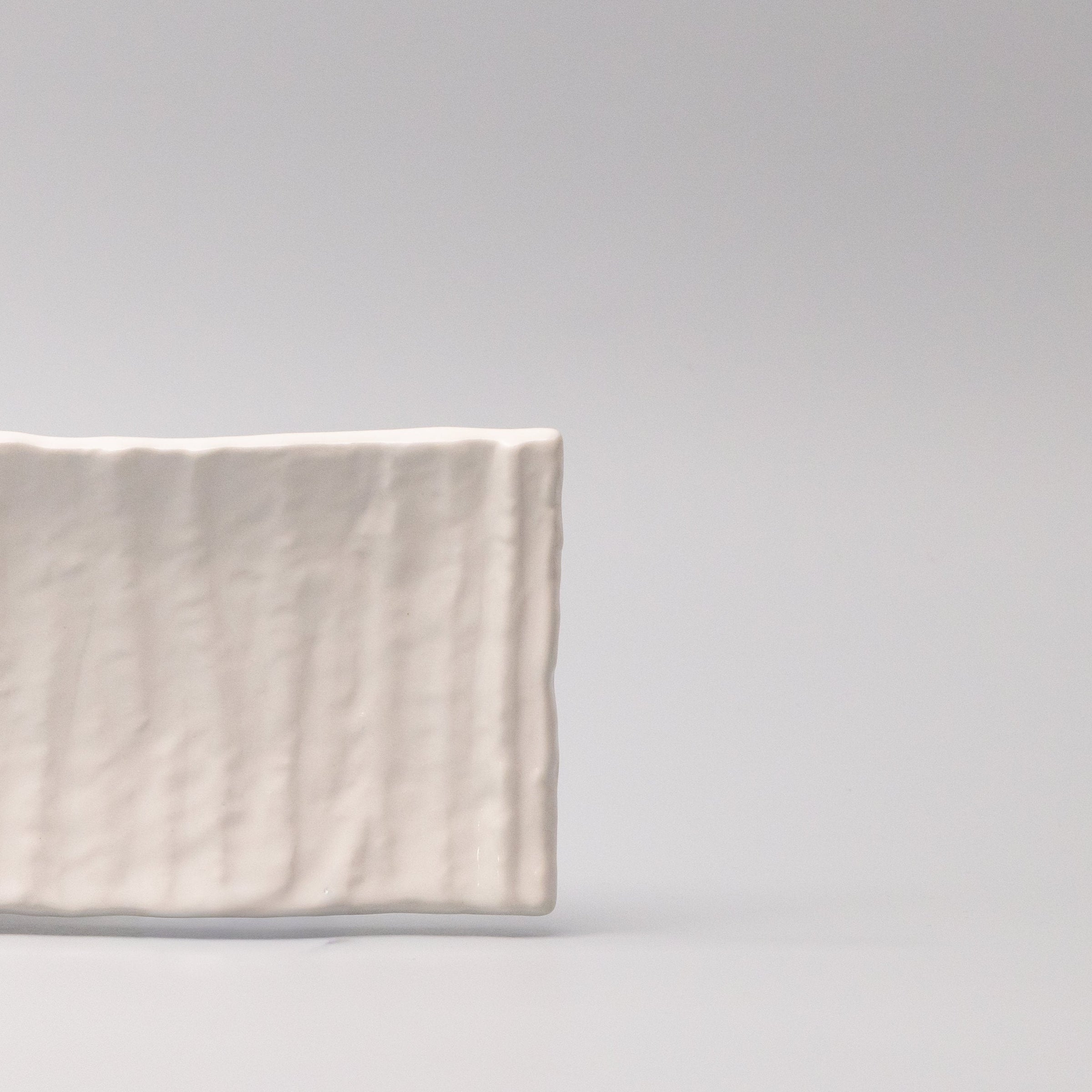 Sashimi Plate 33cm White Glaze V637-C7846