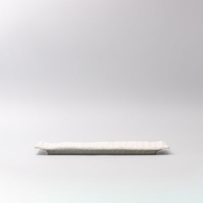 Sashimi Plate 33cm White Glaze V637-C7846
