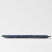 Plate Rectangular 33x10cm Lines Dark Blue Glaze V637-C7849