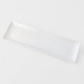 Sashimi Plate 33cm Line Design White Glaze V637-C7851