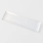 Sashimi Plate 33cm Line Design White Glaze V637-C7851