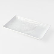 Sushi Plate 21cm Line White Design V637-C7855