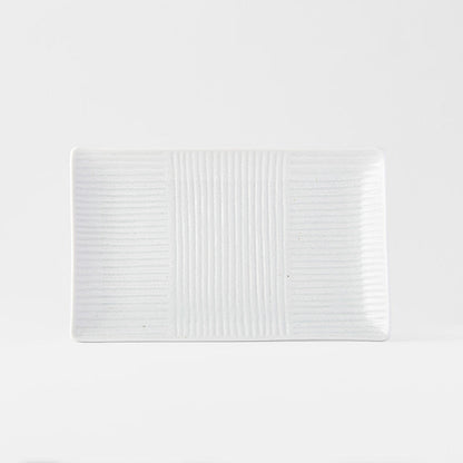 Sushi Plate 21cm Line White Design V637-C7855