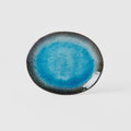 Plate Oval 18cm Sky Blue Glaze V637-C7934