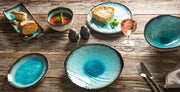 Plate Oval 18cm Sky Blue Glaze V637-C7934