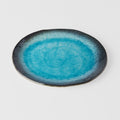 Plate Oval 22cm Sky Blue Glaze V637-C7935