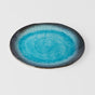 Plate Oval 22cm Sky Blue Glaze V637-C7935