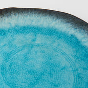 Plate Oval 22cm Sky Blue Glaze V637-C7935