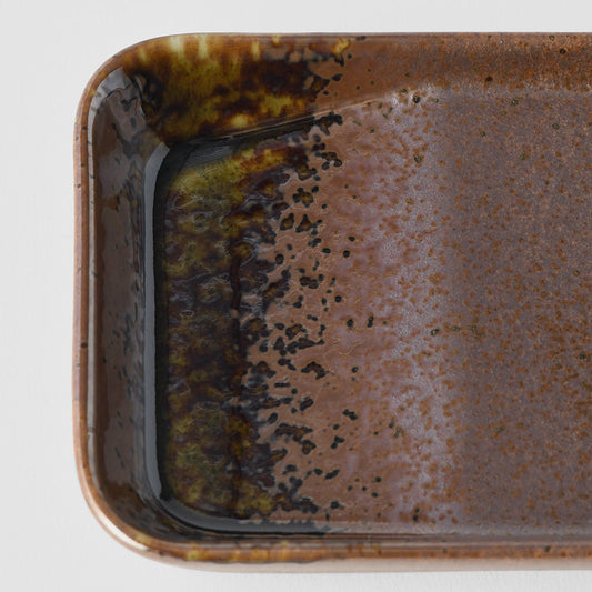 Sauce Dish 13cm Shigaraki Brown Glaze V637-C7937B