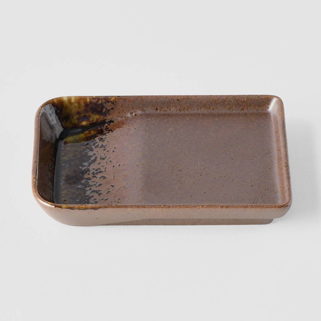 Sauce Dish 13cm Shigaraki Brown Glaze V637-C7937B