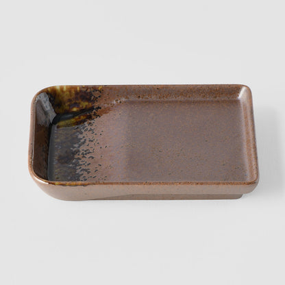 Sauce Dish 13cm Shigaraki Brown Glaze V637-C7937B