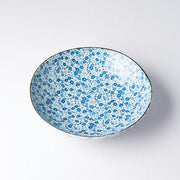 Pasta Bowl 21cm Blue Daisy Glaze V637-C7945