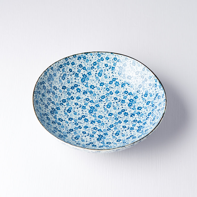 Pasta Bowl 21cm Blue Daisy Glaze V637-C7945