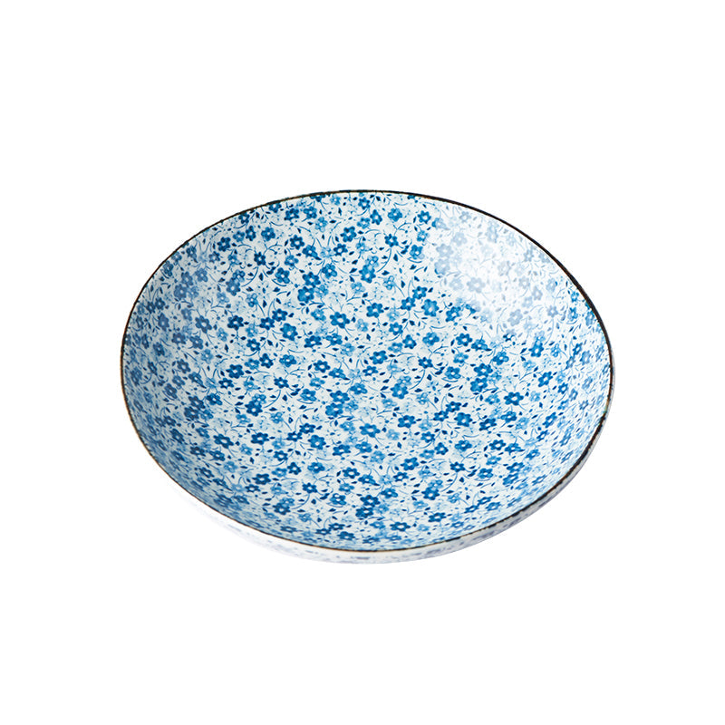 Pasta Bowl 21cm Blue Daisy Glaze V637-C7945