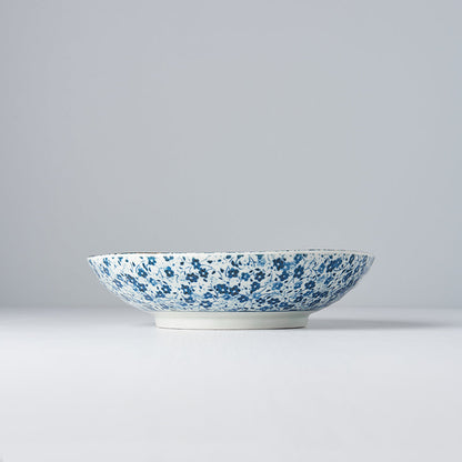 Pasta Bowl 21cm Blue Daisy Glaze V637-C7945