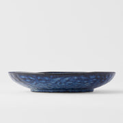 Dinner Plate Organic Shape 23cm Kanso Indigo Blue Glaze V637-C7949