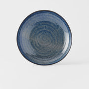 Dinner Plate Organic Shape 23cm Kanso Indigo Blue Glaze V637-C7949