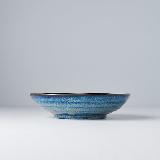 Pasta Bowl Organic Shape 21cm Kanso Indigo Blue Glaze V637-C7955