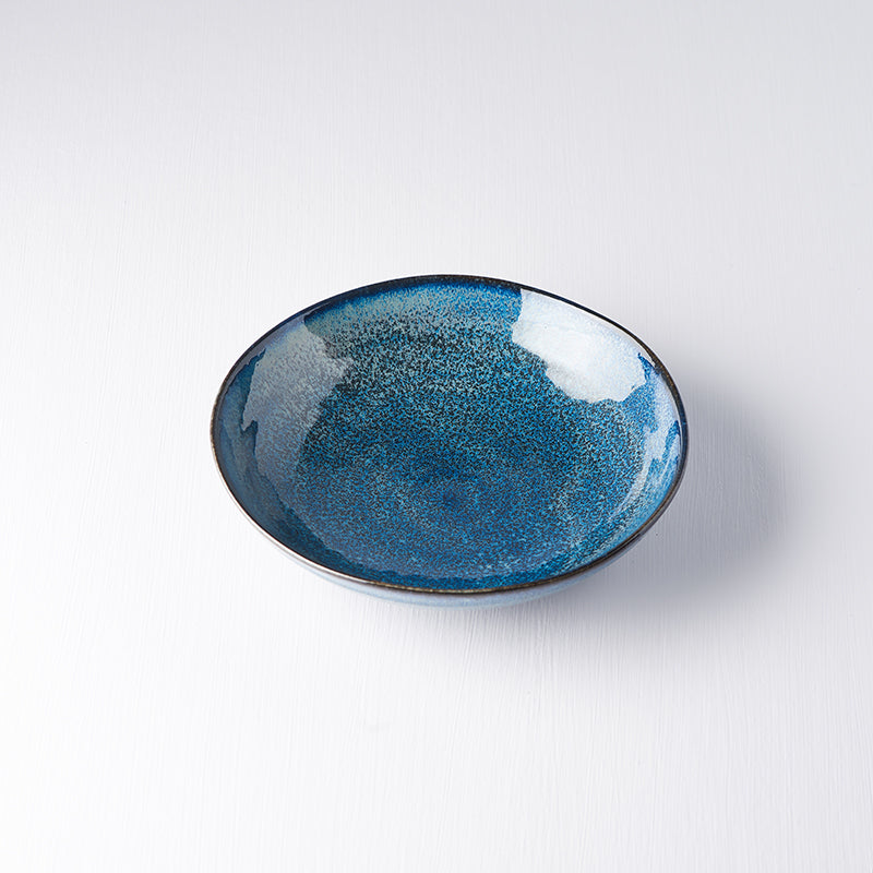 Pasta Bowl Organic Shape 21cm Kanso Indigo Blue Glaze V637-C7955