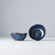 Sauce Dish Organic Shape 8.5cm Kanso Indigo Blue Glaze V637-C7957