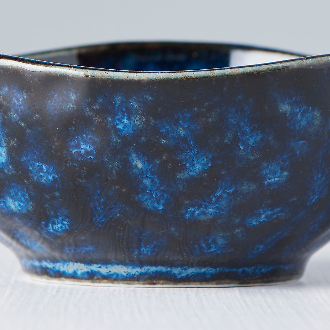 Sauce Dish Organic Shape 8.5cm Kanso Indigo Blue Glaze V637-C7957