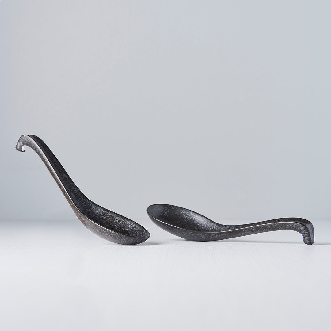 Spoon Ramen 17.5cm Kanso Matt Black Glaze V637-C7959