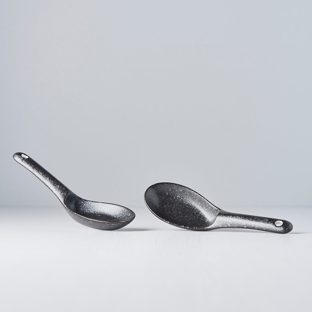 Spoon Small 15cm Kanso Matt Black Glaze V637-C7960