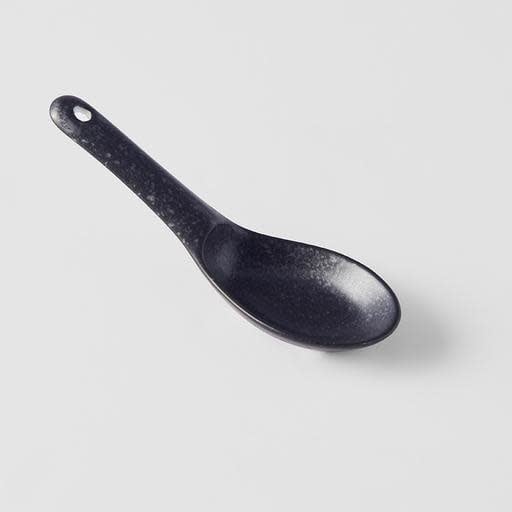 Spoon Small 15cm Kanso Matt Black Glaze V637-C7960
