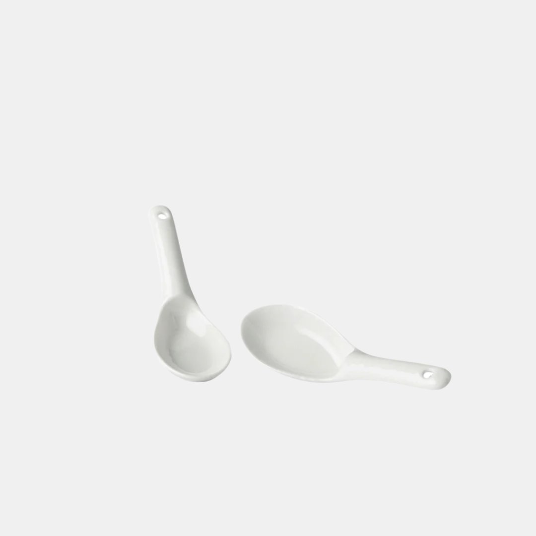 Spoon Small 15cm Kanso Soft White Glaze V637-C7962