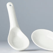 Spoon Small 15cm Kanso Soft White Glaze V637-C7962