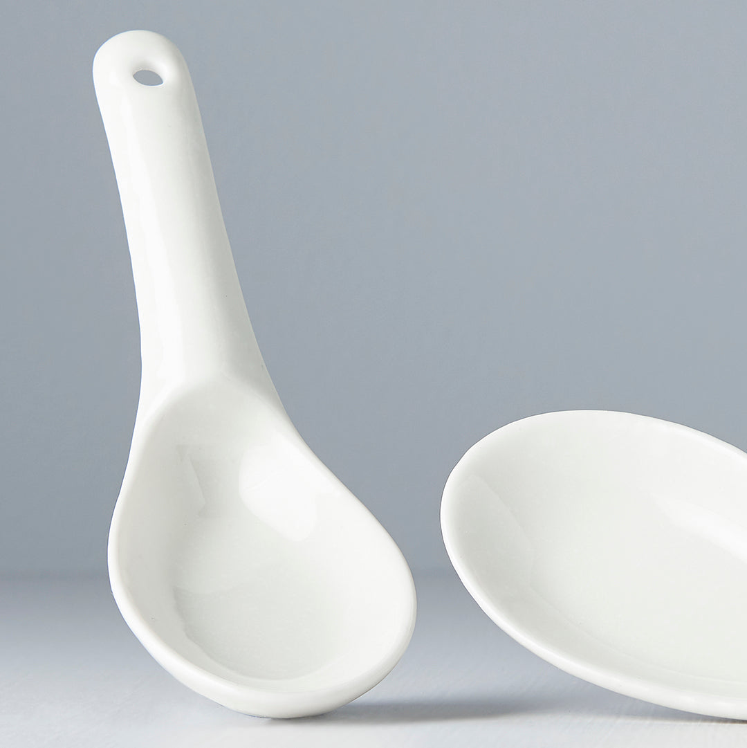 Spoon Small 15cm Kanso Soft White Glaze V637-C7962