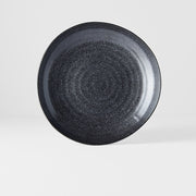 Dinner Plate Organic Shape 23cm Kanso Matt Black Glaze V637-C7963