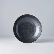 Pasta Bowl Organic Shape 21 cm Kanso Matte Black Glaze V637-C7965