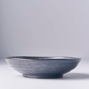 Pasta Bowl Organic Shape 21 cm Kanso Matte Black Glaze V637-C7965