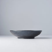 Pasta Bowl Organic Shape 21 cm Kanso Matte Black Glaze V637-C7965
