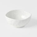 Sauce Dish Organic Shape 9cm Kanso Soft White Glaze V637-C7972