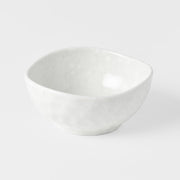 Sauce Dish Organic Shape 9cm Kanso Soft White Glaze V637-C7972