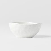 Sauce Dish Organic Shape 9cm Kanso Soft White Glaze V637-C7972