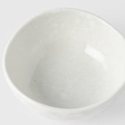 Sauce Dish Organic Shape 9cm Kanso Soft White Glaze V637-C7972