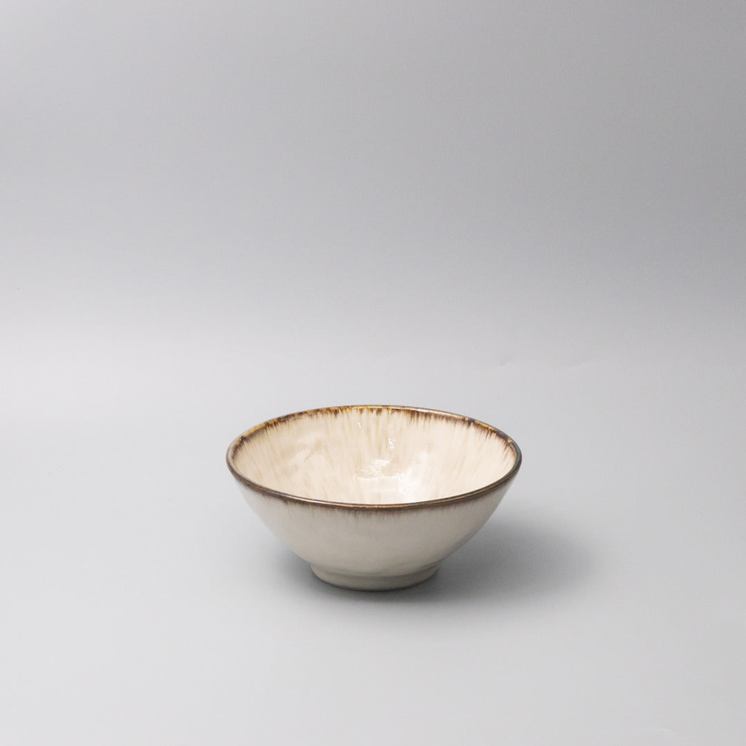 Udon Bowl 19cm Ivory Pearl Glaze V637-C7984