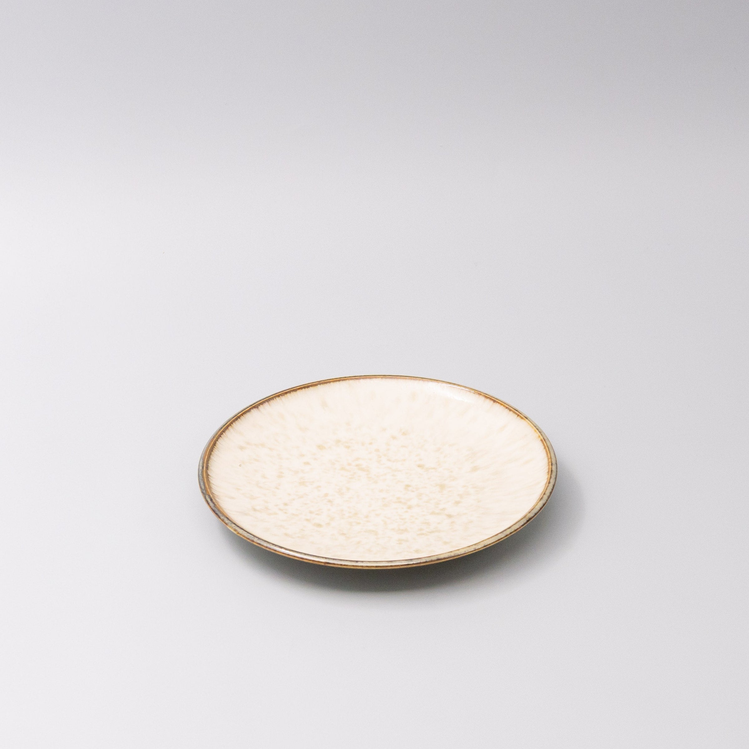 Tapas Plate 17cm Ivory Pearl Glaze V637-C7989