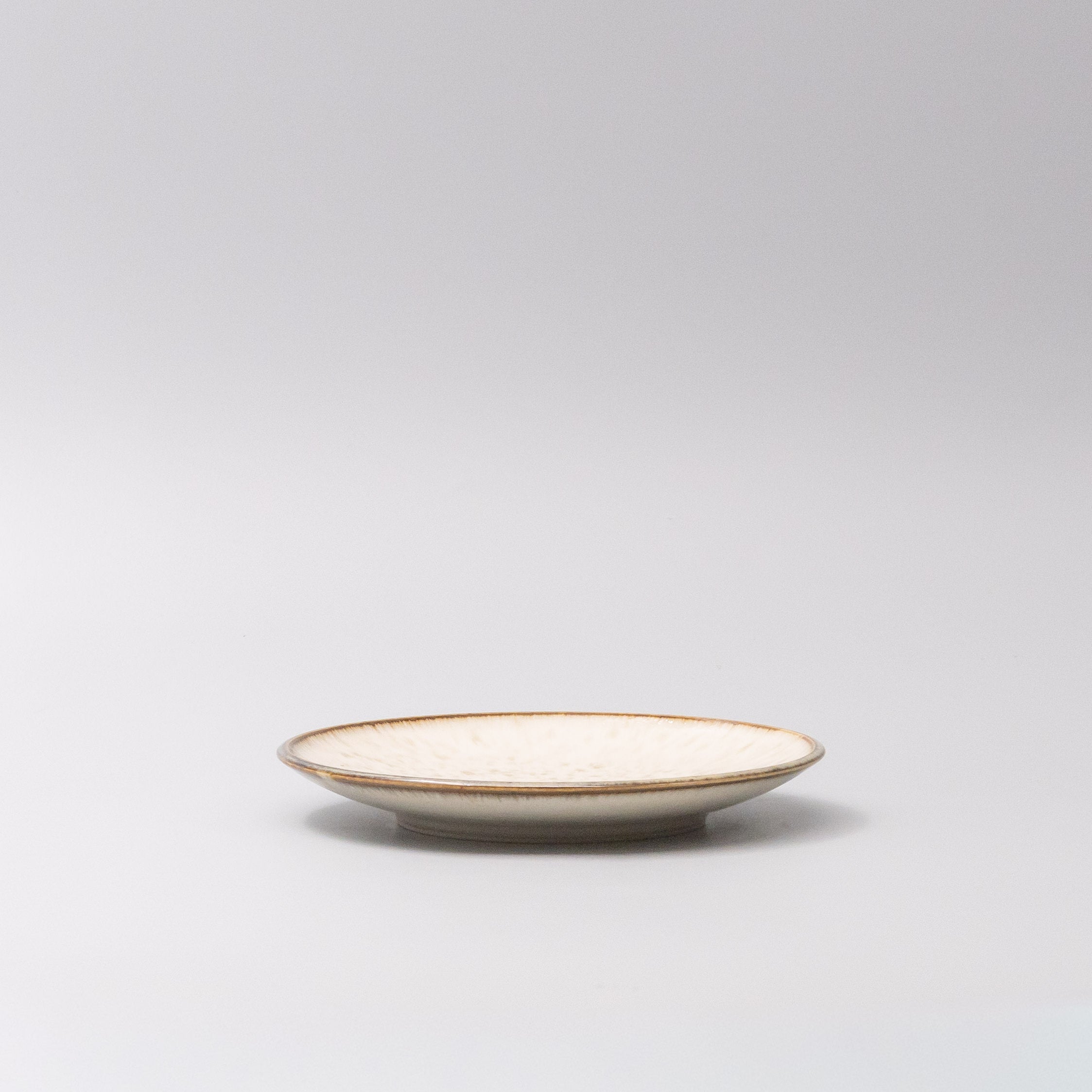 Tapas Plate 17cm Ivory Pearl Glaze V637-C7989