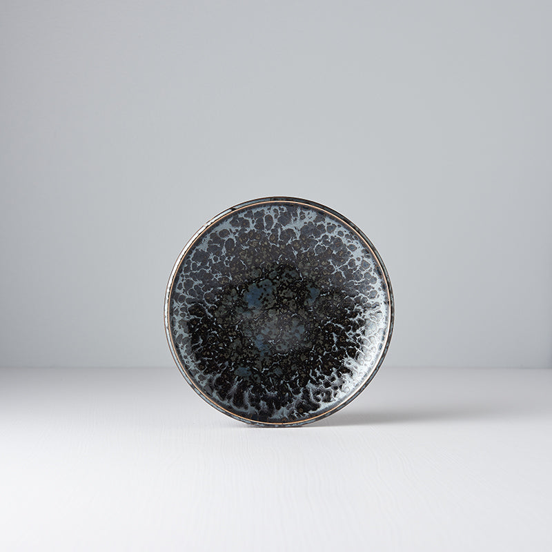 Tapas Plate 17cm Black Pearl Glaze V637-C8070