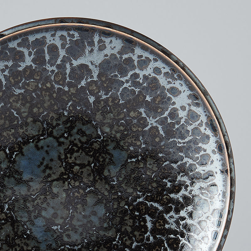Tapas Plate 17cm Black Pearl Glaze V637-C8070