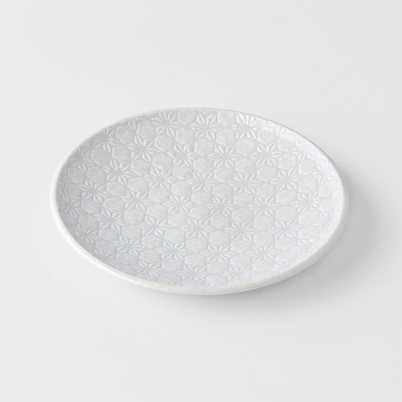 Tapas Plate 17cm White Star Glaze V637-C8071