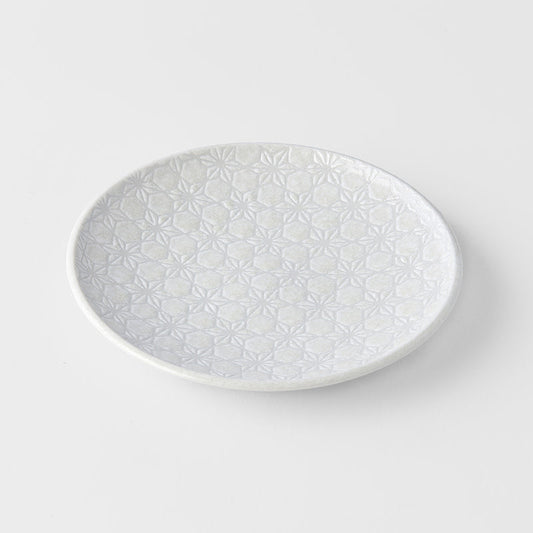 Tapas Plate 17cm White Star Glaze V637-C8071